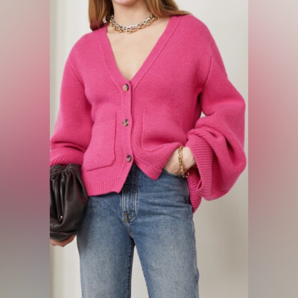 Khaite Scarlet Cashmere Cardigan Size medium